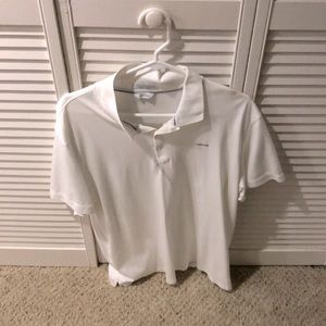 Calvin Klein white polo large